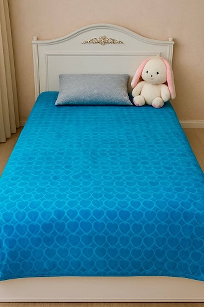 تصویر 2 از پتو تیسا قلبی یک نفره به صرفه و ارزان